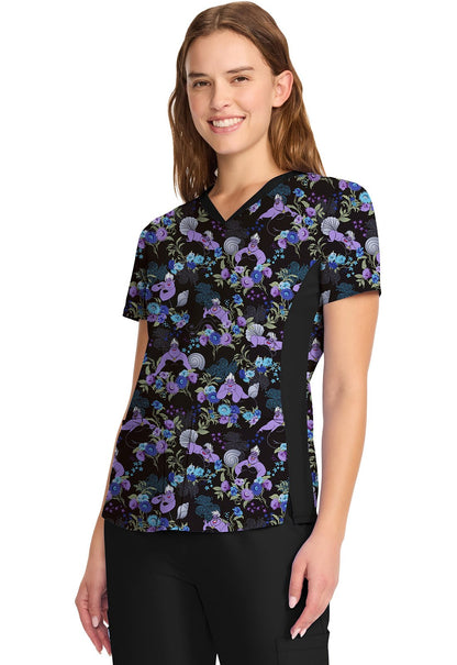 Ursula Tooniforms Disney Little Mermaid V Neck Top TF783 VIUE - Scrubs Select