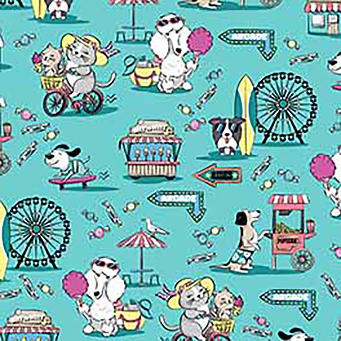 Vintage Boardwalk Cherokee Print Animal V Neck Scrub Top CK856 VTBW - Scrubs Select