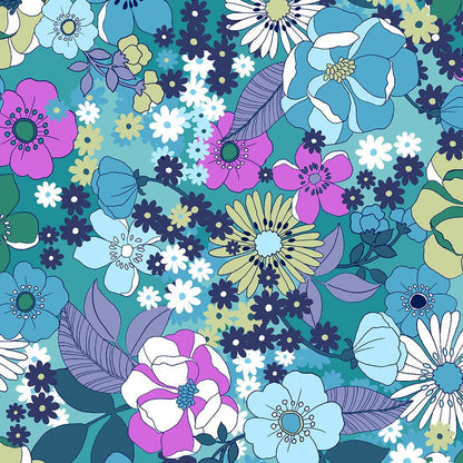 Vintage Garden Cherokee Print V Neck Scrub Top CK856 VGDN - Scrubs Select