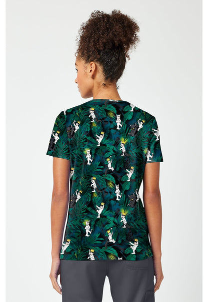 Where The Wild Things Are Tooniforms Licensed V Neck Scrub Top TF796 WDXA - Scrubs Select