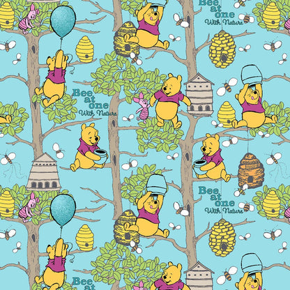 Winnie The Pooh Tooniforms Licensed Disney V Neck Scrub Top TF737 PHBN - Scrubs Select