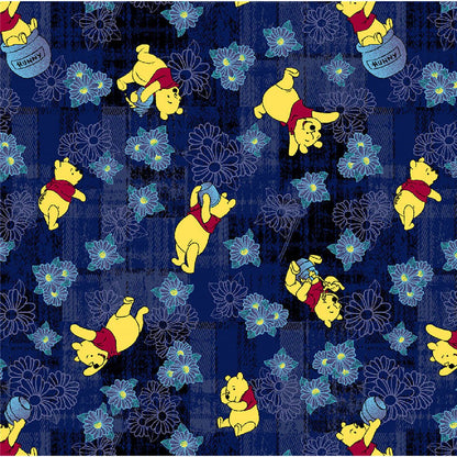 Winnie The Pooh Tooniforms Licensed Disney V Neck Scrub Top TF796 PHDP - Scrubs Select
