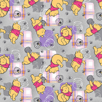 Winnie The Pooh Tooniforms Licensed Disney V Neck Scrub Top TF797 PHHY - Scrubs Select
