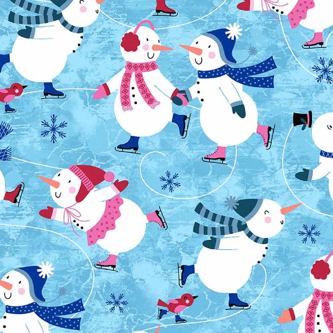 Winter Wonderland Cherokee Print V - Neck Scrub Top CK856 WNTW - Scrubs Select