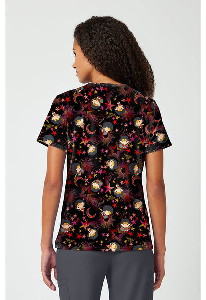 Wonder Woman Tooniforms Licensed DC Comics V Neck Scrub Top TF797 DMTS - Scrubs Select