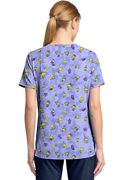 Woodstock Tooniforms Licensed Peanuts V Neck Scrub Top TF797 PNMM - Scrubs Select