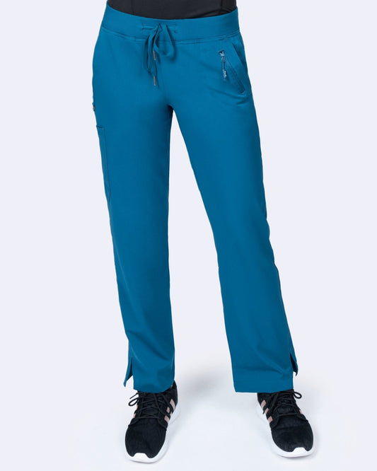 Zavate Ava Yoga Scrub Pant 3018 in Caribbean, Ceil, Eggplant, Galaxy, Hunter - Scrubs Select