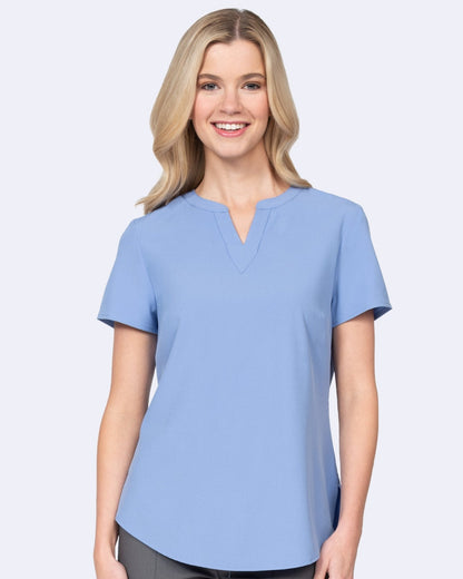 Zavate Notch Neck Scrub Top 1096 - Scrubs Select