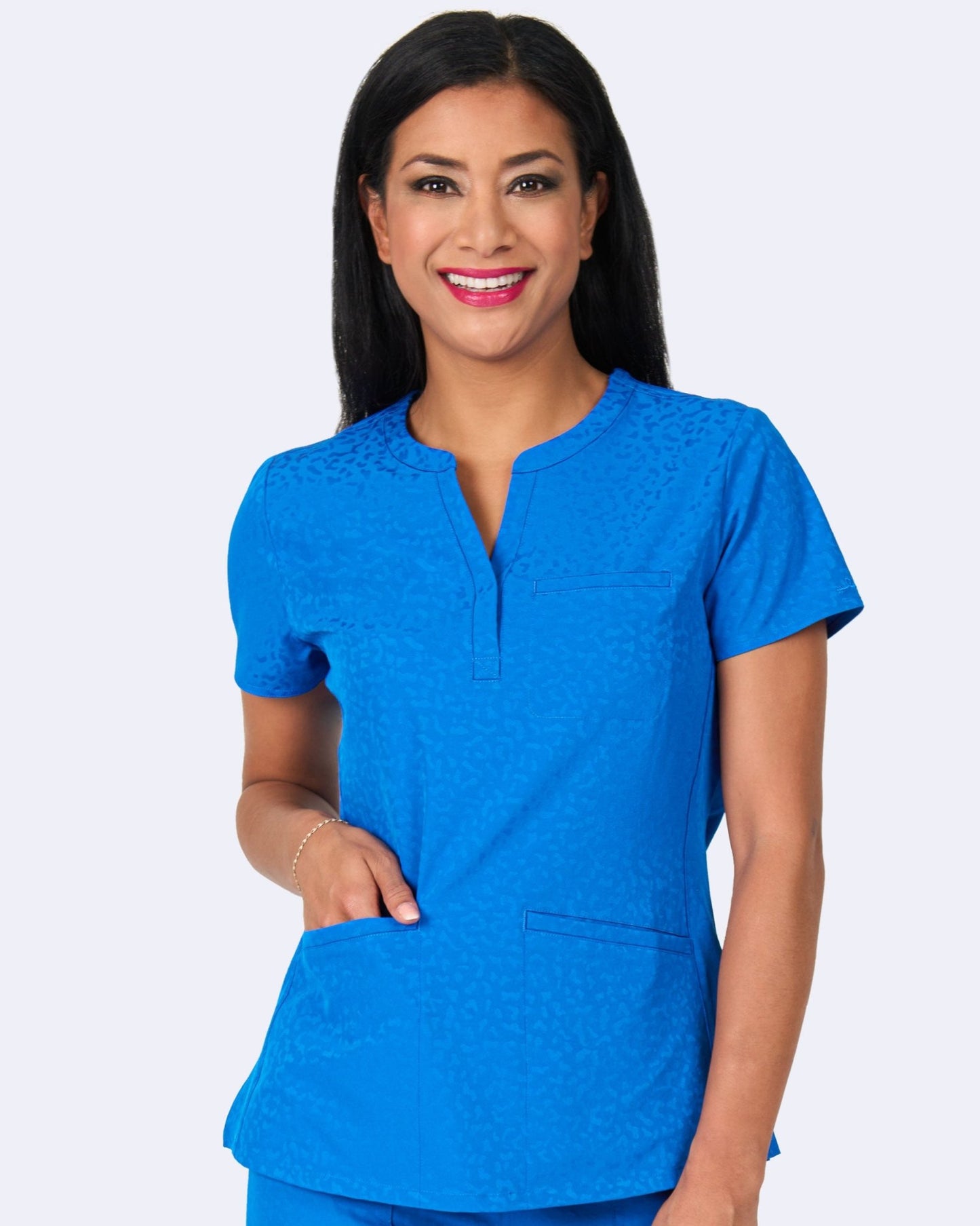Zavate Scrubs Lynx Jacquard Top 1171 - Scrubs Select