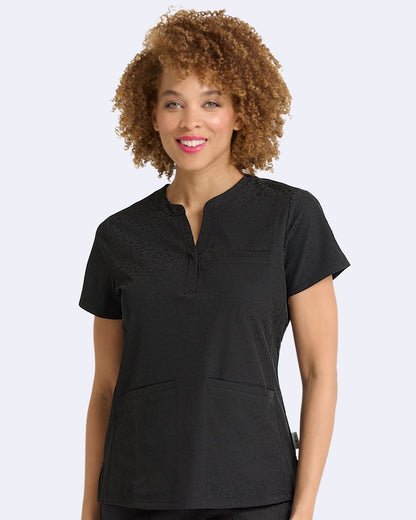 Zavate Scrubs Lynx Jacquard Top 1171 - Scrubs Select