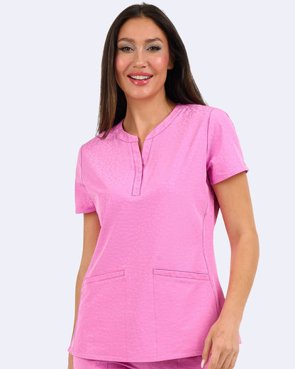 Zavate Scrubs Lynx Jacquard Top 1171 - Scrubs Select