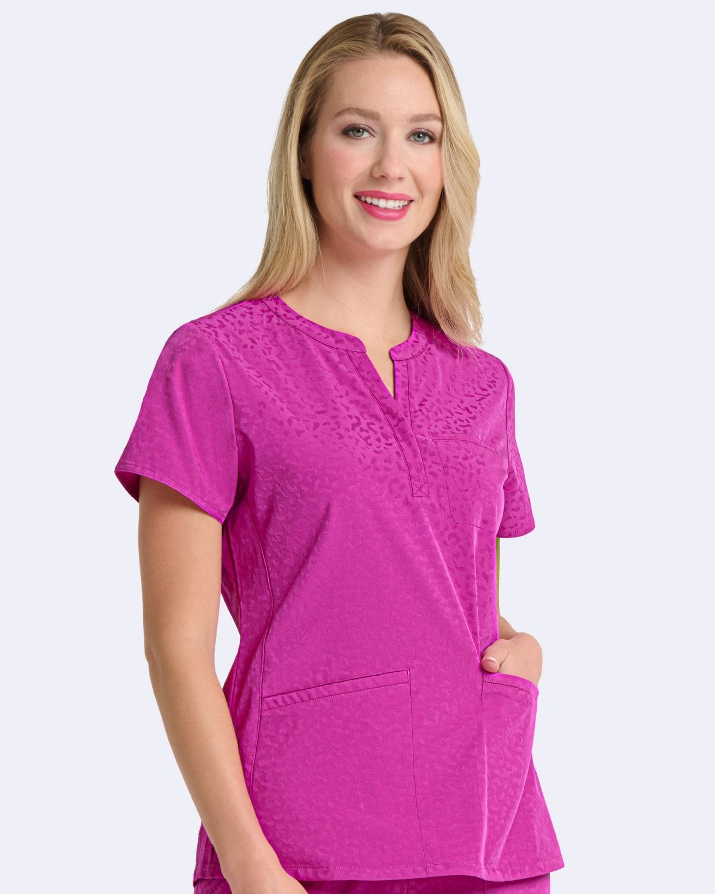Zavate Scrubs Lynx Jacquard Top 1171 - Scrubs Select