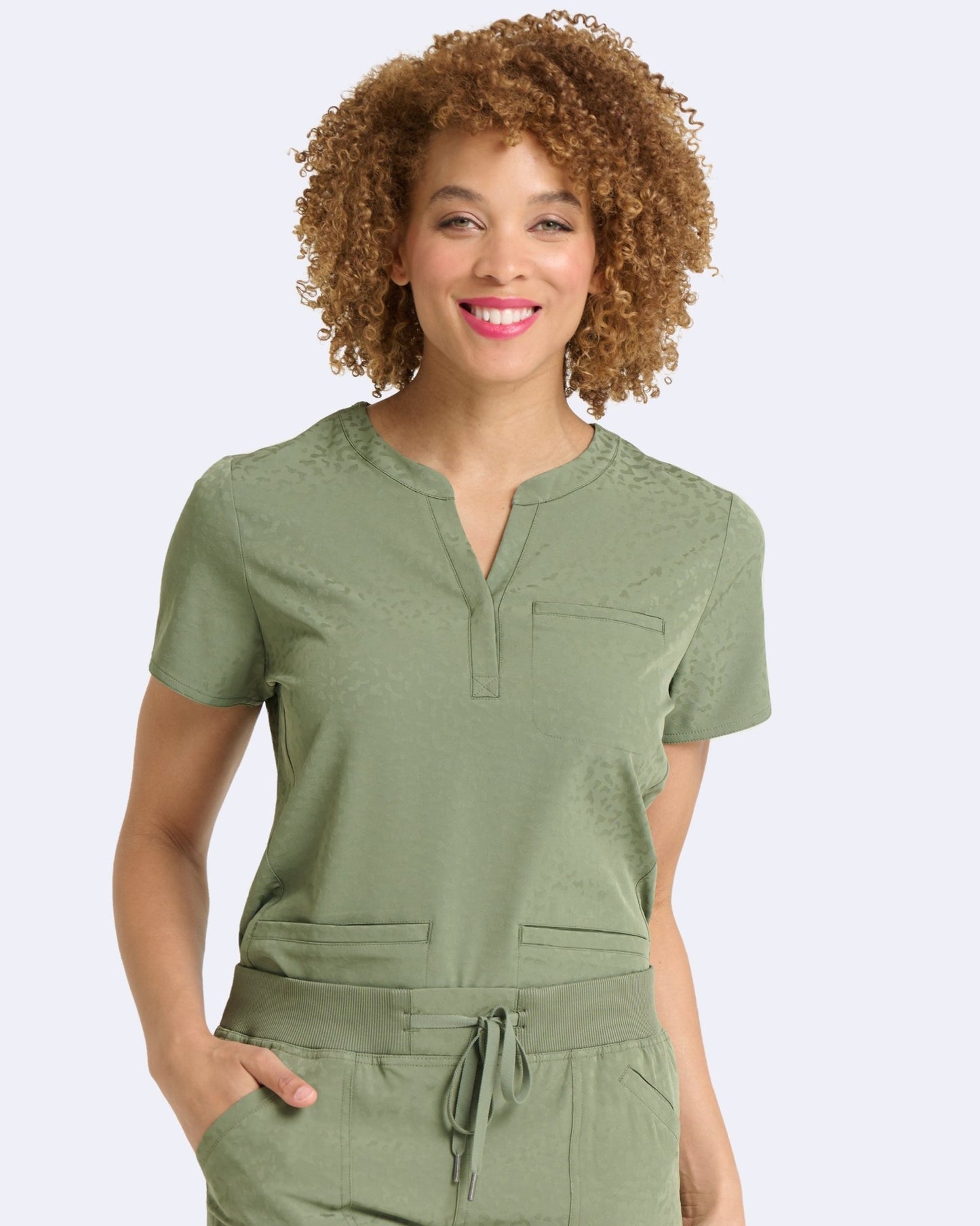 Zavate Scrubs Lynx Jacquard Top 1171 - Scrubs Select