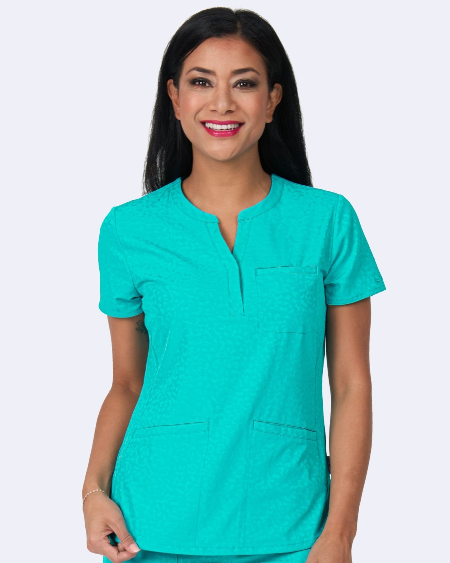 Zavate Scrubs Lynx Jacquard Top 1171 - Scrubs Select