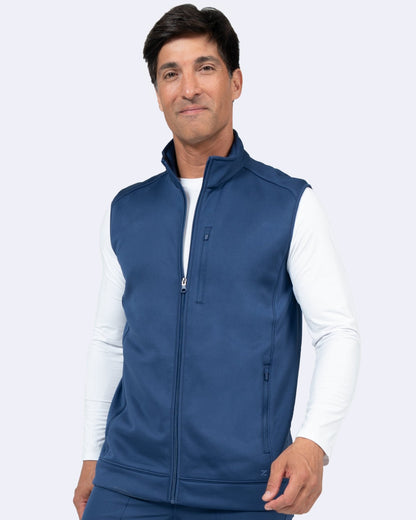 Zavate Scrubs Mens Noah Bonded Fleece Vest 2030 - Scrubs Select