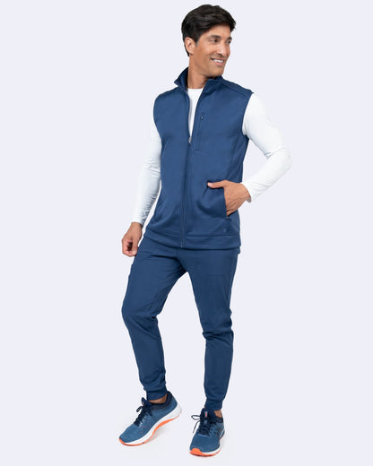 Zavate Scrubs Mens Noah Bonded Fleece Vest 2030 - Scrubs Select