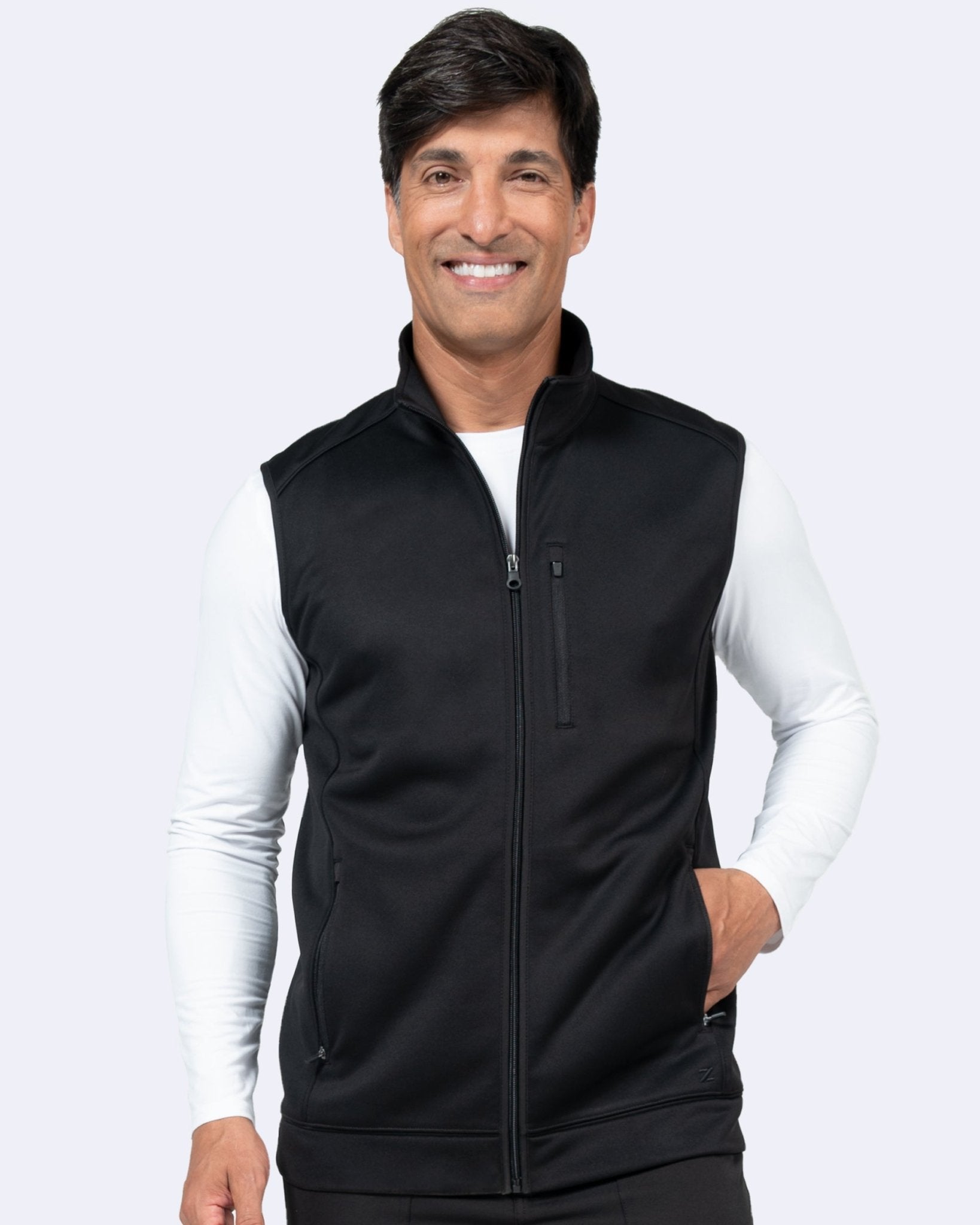 Zavate Scrubs Mens Noah Bonded Fleece Vest 2030 - Medical Uniform