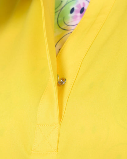 Zavate Scrubs Piper Tuck In Mandarin Collar Top 1176 Bright Vibes - Scrubs Select