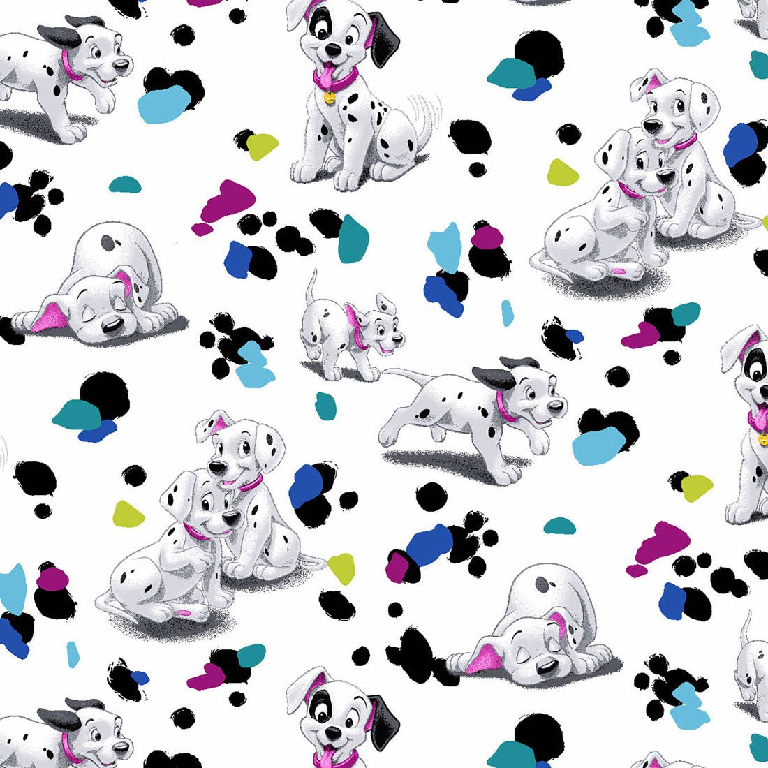 101 Dalmatians Tooniforms Licensed Disney V Neck Scrub Top TF666 DAPO - Scrubs Select