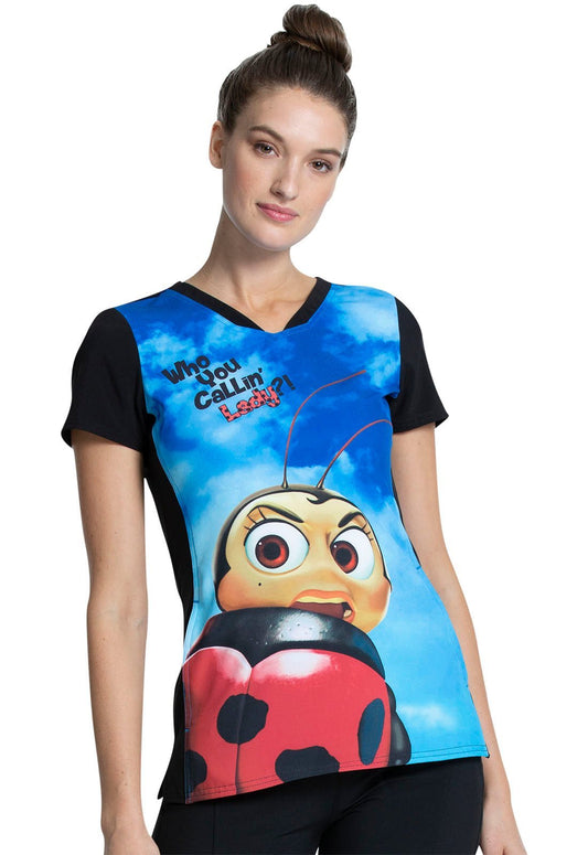 A Bug's Life Tooniforms Disney V Neck Scrub Top TF749 BFIF - Scrubs Select