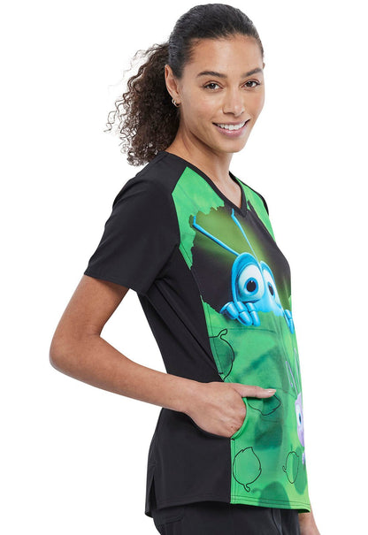 A Bug's Life Tooniforms Licensed V Neck Scrub Top TF637 BFFD - Scrubs Select