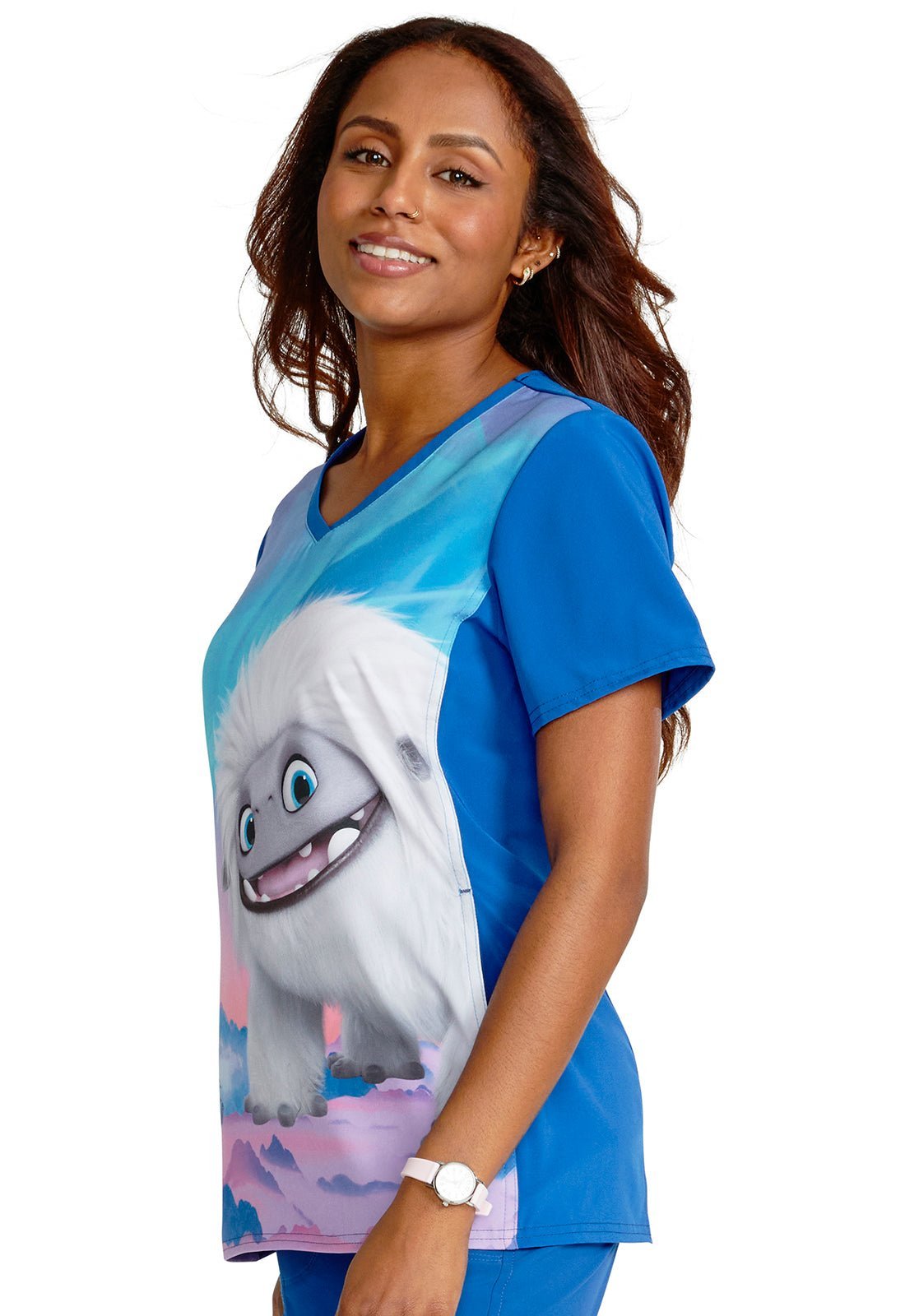 Abonimable Snowman Cherokee Tooniforms V Neck Scrub Top TF627 OMAB - Scrubs Select