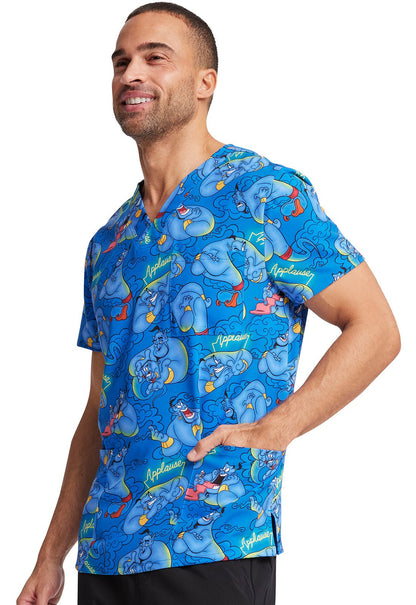 Aladdin Tooniforms Disney Unisex V Neck Scrub Top TF687 ADPP - Scrubs Select