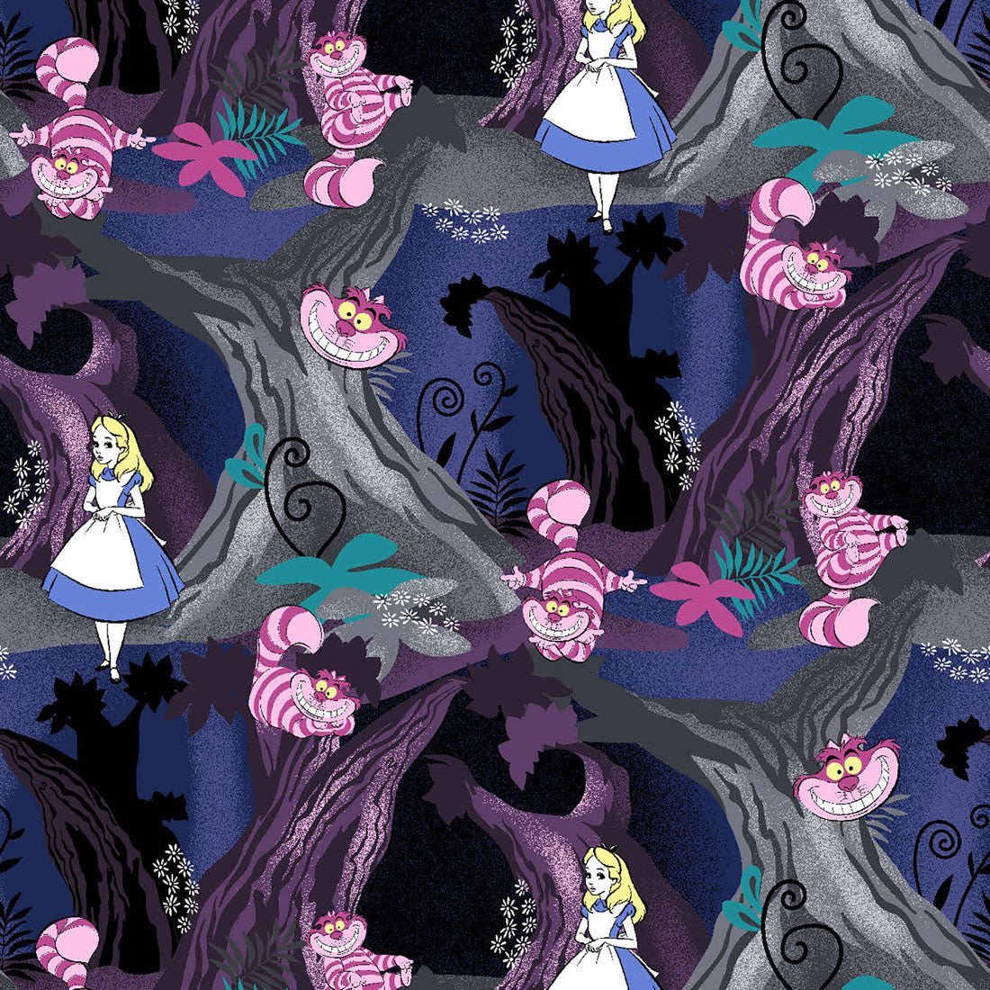 Alice In Wonderland Tooniforms Licensed Disney V Neck Scrub Top TF666 ALDR - Scrubs Select