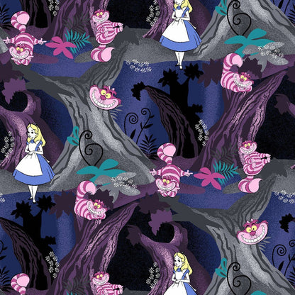 Alice In Wonderland Tooniforms Licensed Disney V Neck Scrub Top TF666 ALDR - Scrubs Select