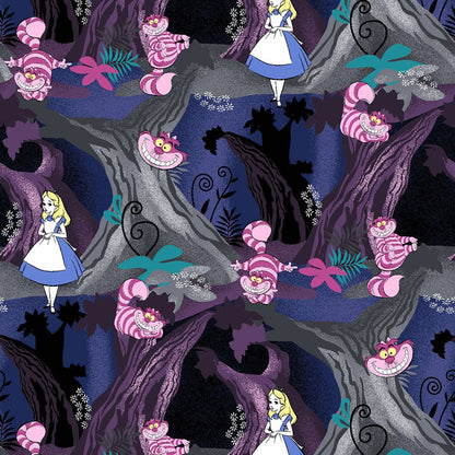 Alice In Wonderland Tooniforms Licensed Disney V Neck Scrub Top TF666 ALDR - Scrubs Select