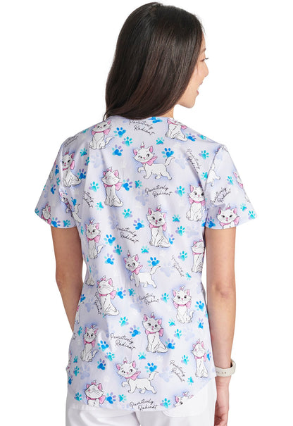 Arisoticats Cherokee Tooniforms Disney Licensed V Neck Scrub Top TF737 ACAW - Scrubs Select