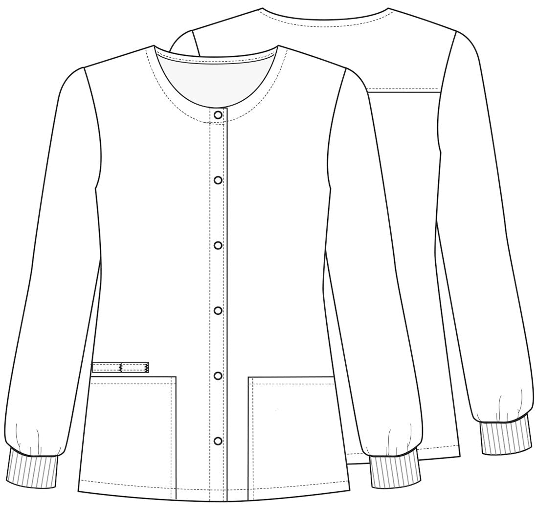 Autism Awareness Cherokee Print Warm Up Scrub Jacket CK301 PYHT - Scrubs Select