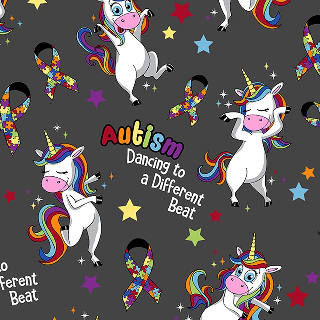 Autism Awareness Dickies Snap Front Scrub Jacket DK306 ABET - Scrubs Select