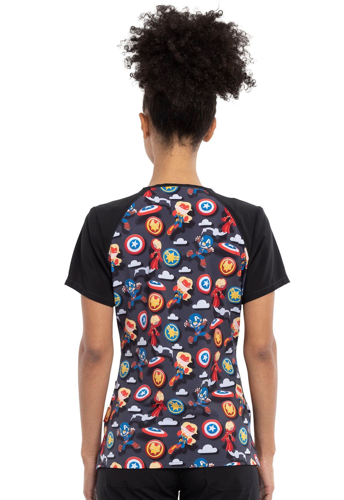 Avengers Tooniforms V Neck Medical Scrub Top TF632 MAFE - Scrubs Select