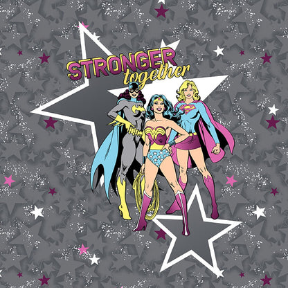 Batgirl, Supergirl, Wonder Women HeartSoul Licensed Print V Neck Scrub Top HS719 DMGG - Scrubs Select