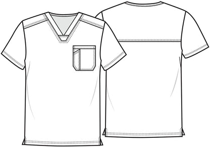 Batman Cherokee Tooniforms DC Comics Unisex V Neck Scrub Top TF688 DMSN - Scrubs Select