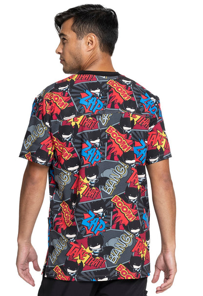 Batman Tooniforms DC Comics Men's V Neck Scrub Top TF725 DMKW - Scrubs Select