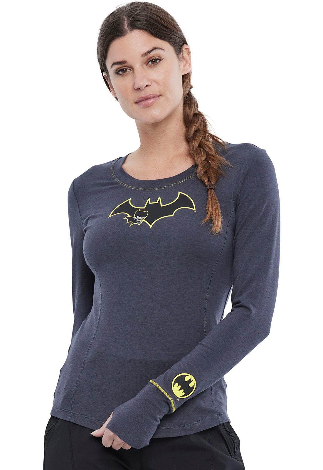 Batman Tooniforms DC Comics Underscrub Knit Tee TF718 DMCD - Scrubs Select