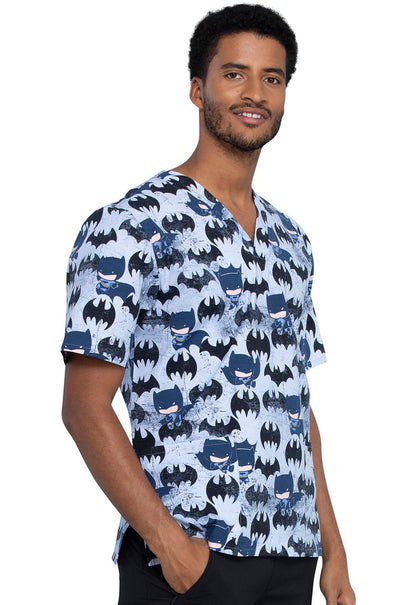 Batman Tooniforms DC Comics Unisex V Neck Scrub Top TF606 DMKO - Scrubs Select
