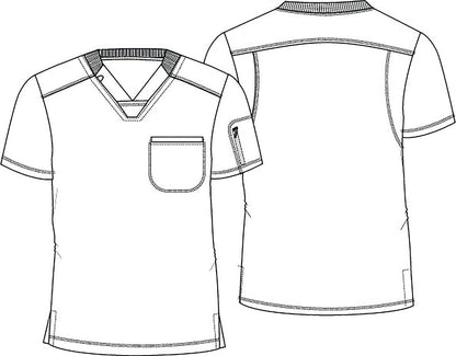 Batman Tooniforms Licensed Men's V-Neck Scrub Top TF730 DMDM - Scrubs Select