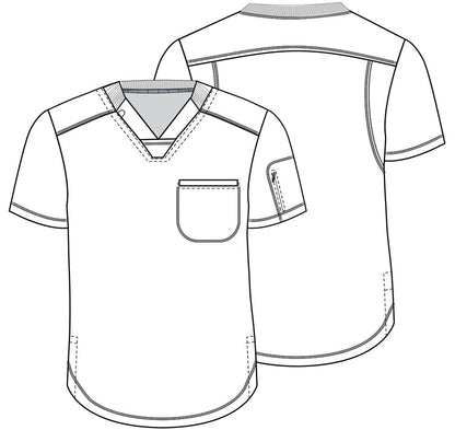 Batman Tooniforms Licensed Men's V-Neck Scrub Top TF730 DMKL - Scrubs Select