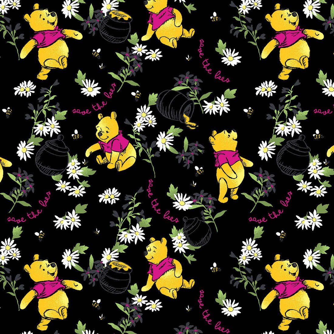 Bee Rescue Tooniforms Licensed Disney Winnie The Pooh V - Neck Scrub Top TF686 PHCU - Scrubs Select