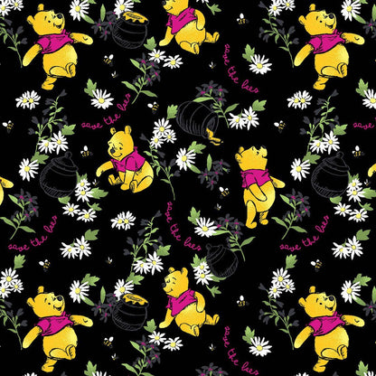 Bee Rescue Tooniforms Licensed Disney Winnie The Pooh V - Neck Scrub Top TF686 PHCU - Scrubs Select
