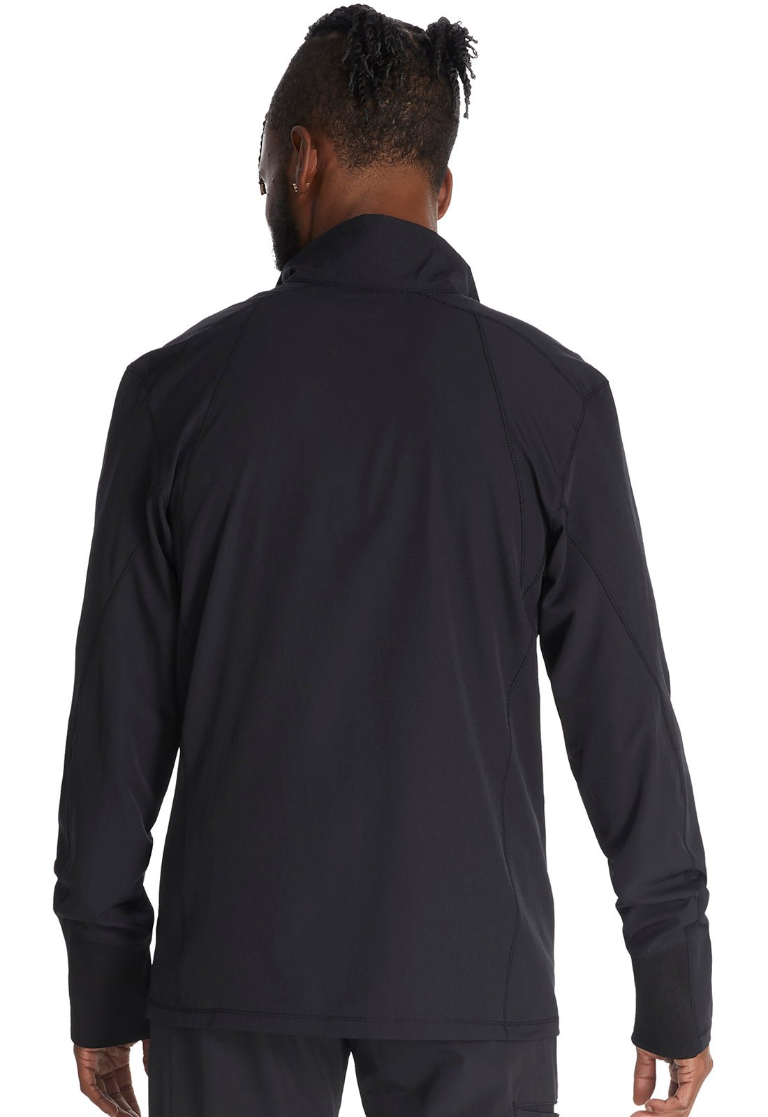 Black Dickies Men's Zip Front Scrub Jacket DK310 BLK - Scrubs Select