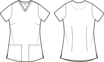 Bohemian Healing Hands Print Scrub V Neck Top 2266 BOHM - Scrubs Select