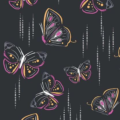 Butterfly Cherokee iFlex Print V Neck Knit Panel Scrub Top CK636 BUYB - Scrubs Select