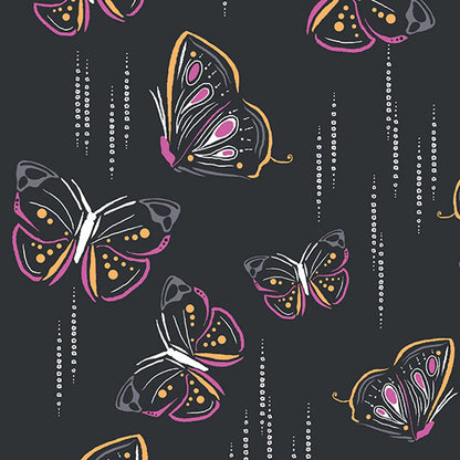 Butterfly Cherokee iFlex Print V Neck Knit Panel Scrub Top CK636 BUYB - Scrubs Select