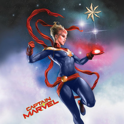 Captain Marvel Cherokee Tooniforms V Neck Scrub Top TF637 MARV - Scrubs Select