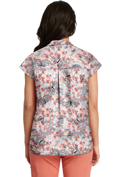Care Free Healing Hands Journey Scrub Top HH901X CRFR - Scrubs Select