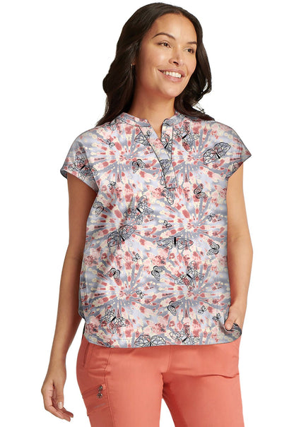 Care Free Healing Hands Journey Scrub Top HH901X CRFR - Scrubs Select